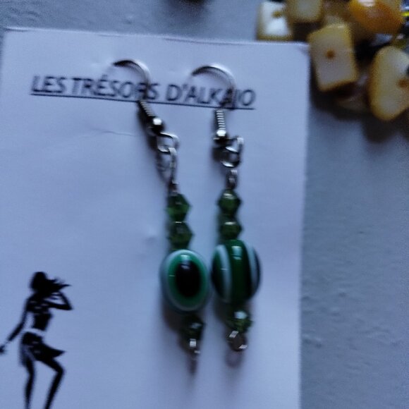 Lot handcrafted earrings (10) - Picture 9 of 10